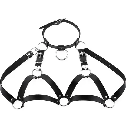 BeLadyNight Cold Heart Leather Top - Image 5