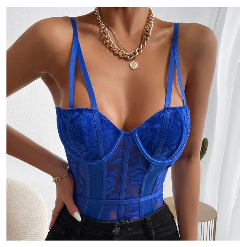 BeLadyNight LBS307 Floral Lace Bodysuit - Image 8