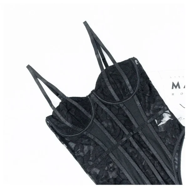 BeLadyNight LBS307 Floral Lace Bodysuit - Image 13